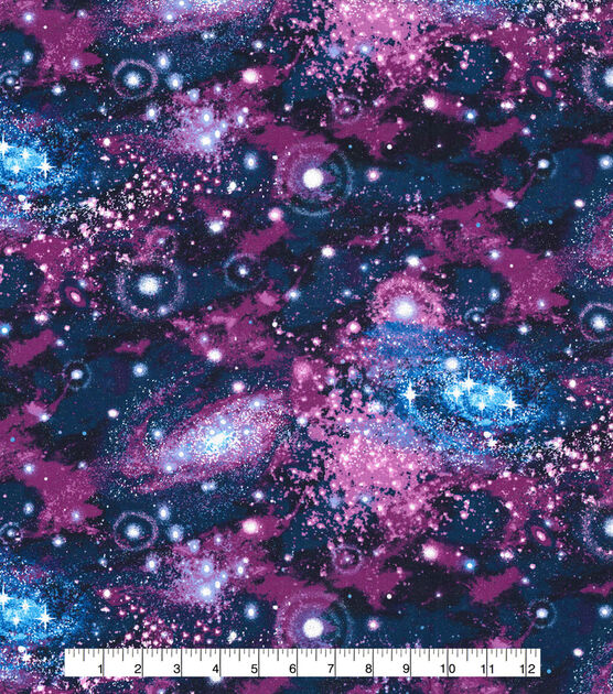 Purple Galaxy Glitter Collar