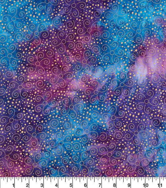 Purple Metallic Swirls Collar