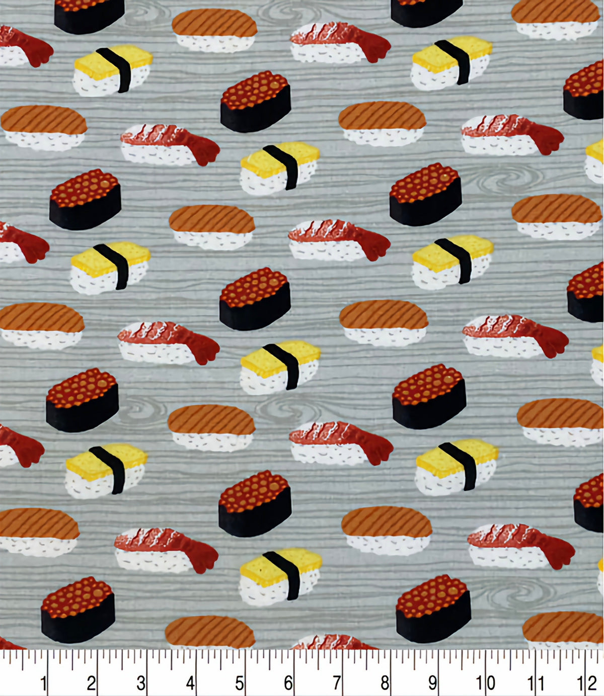 Sushi on Gray Collar
