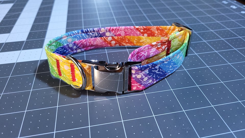 Red Black Checker Collar